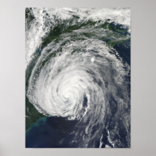 Póster Huracán Earl a mitad del Atlántico