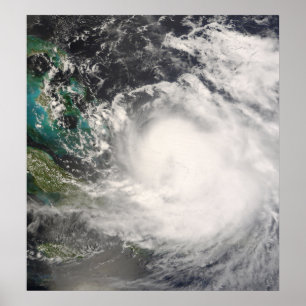 Póster Huracán Hanna sobre las Bahamas