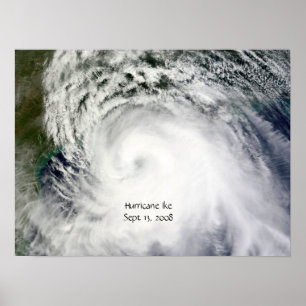 Póster Huracán Ike (13 de setiembre de 2008) Poster