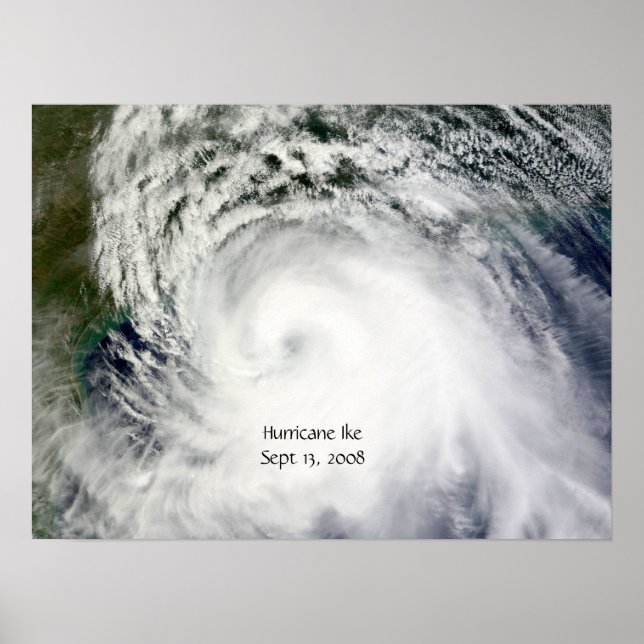 Póster Huracán Ike (13 de setiembre de 2008) Poster (Frente)