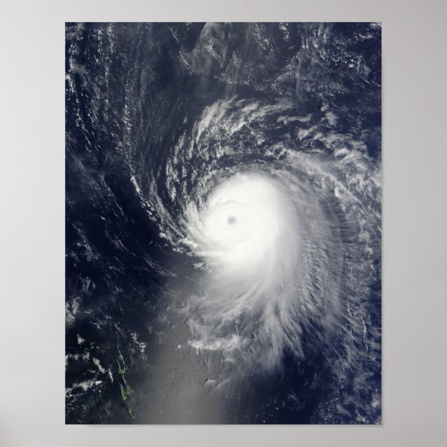 Póster Huracán Ike frente a las Antillas Menores (Frente)