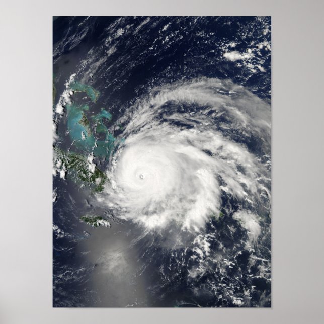 Póster Huracán Ike sobre Cuba, Española (Frente)