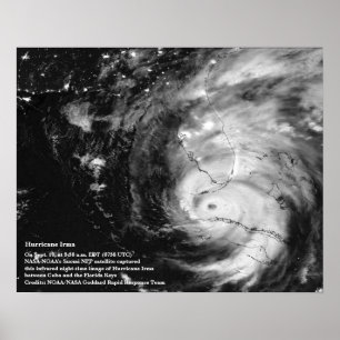 Póster Huracán Irma 8x10 Poster