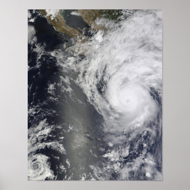 Póster Huracán Jimena por Baja California (Frente)