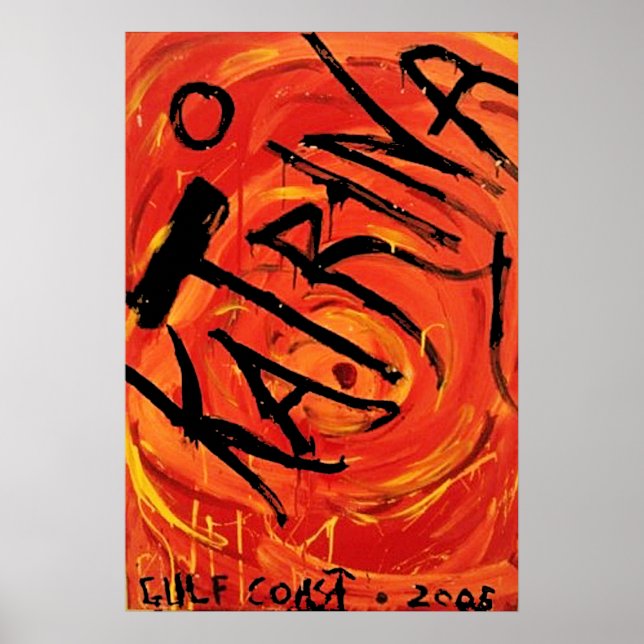 Póster Huracán Katrina (Frente)