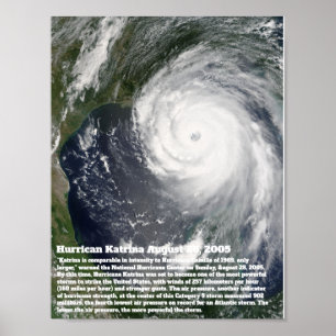Póster Huracán Katrina