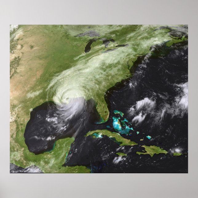 Póster Huracán Katrina (Frente)