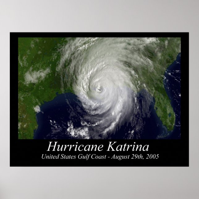 Póster Huracán Katrina Poster (Frente)