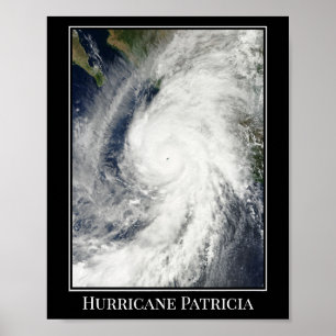 Póster Huracán Patricia Poster