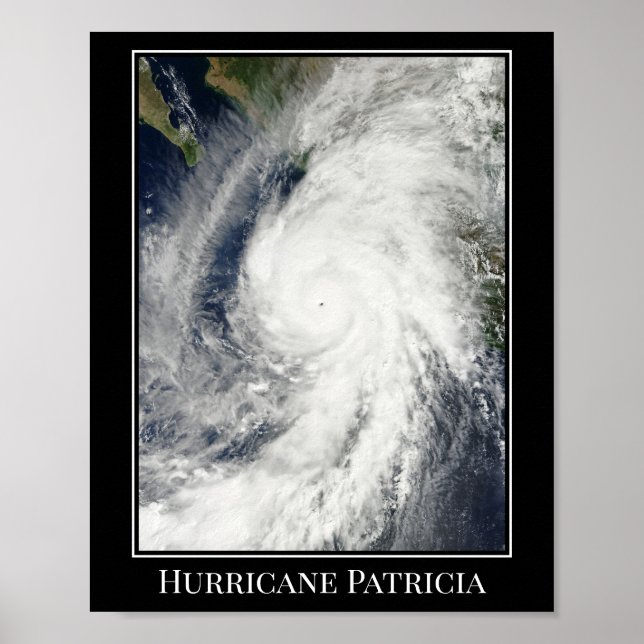Póster Huracán Patricia Poster (Frente)