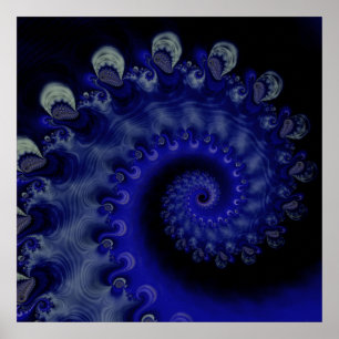 Póster "Huracán" Poster fractal de Blue Swirl