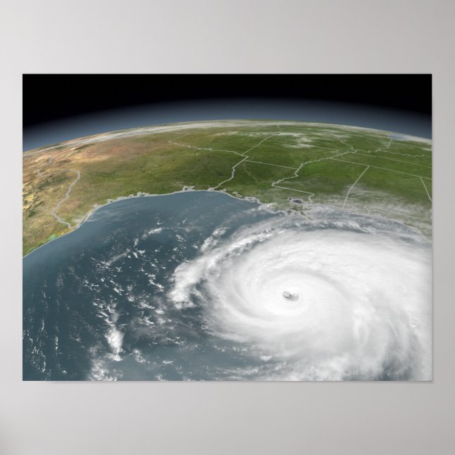 Póster Huracán Rita (Frente)