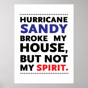 Póster Huracán Sandy de Frankenstorm