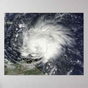 Póster Huracán Tomás por las Antillas Menores