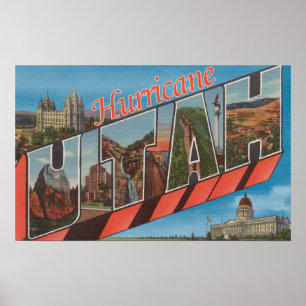 Póster Huracán, Utah - escenas grandes de la letra