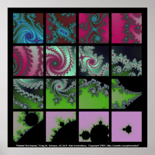 Póster Huracanes anidados