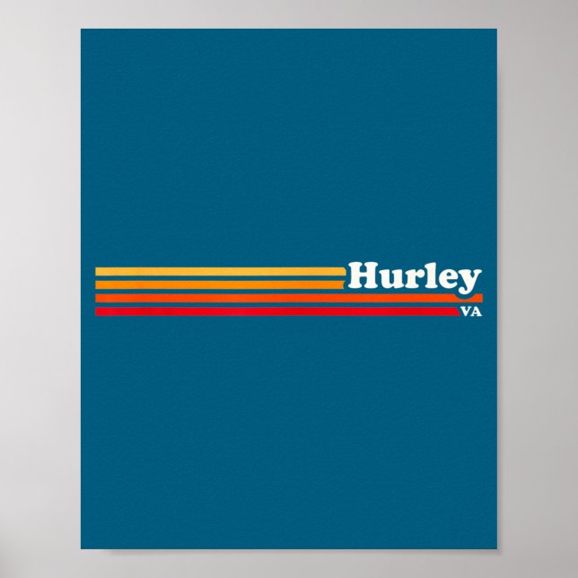 Póster Hurley, Ky Vintage Sunset Retro  (Frente)