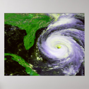 Póster Hurrican Fran de la Florida - imagen de 1996