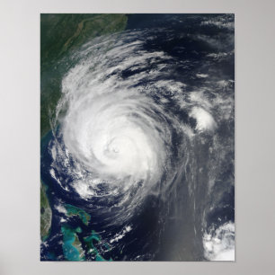 Póster Hurricane Earl grazing the North Carolina coast