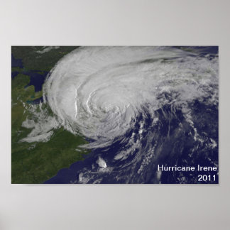 Póster Hurricane Irene 2011 Poster