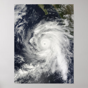 Póster Hurricane Rick southwest of Baja California