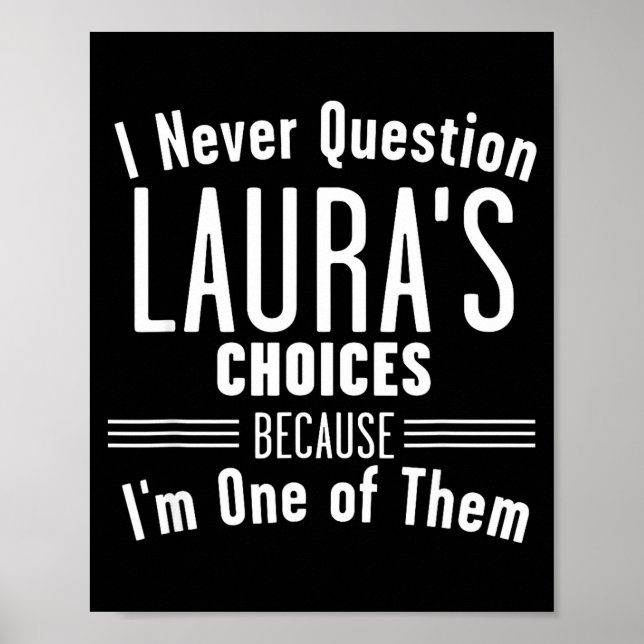 Póster Husband And Laura I Never Question Choices Togethe (Frente)