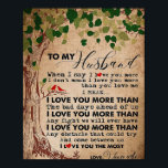 Póster Husband To My Husband I Love You More<br><div class="desc">Husband To My Husband I Love You More</div>