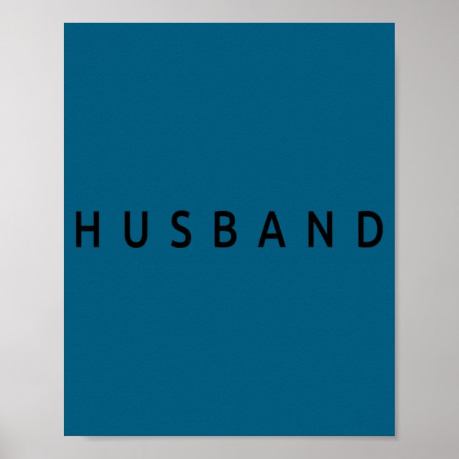 Póster Husband Wedding Married Couple Wife Matching Husba (Frente)