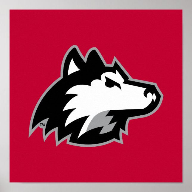 Póster Huskies del norte de Illinois (Frente)