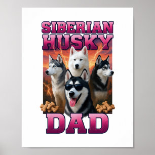 Póster Husky Siberian