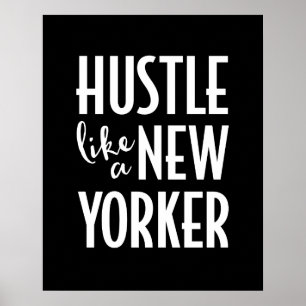 Póster Huste como una huella poster de New Yorker