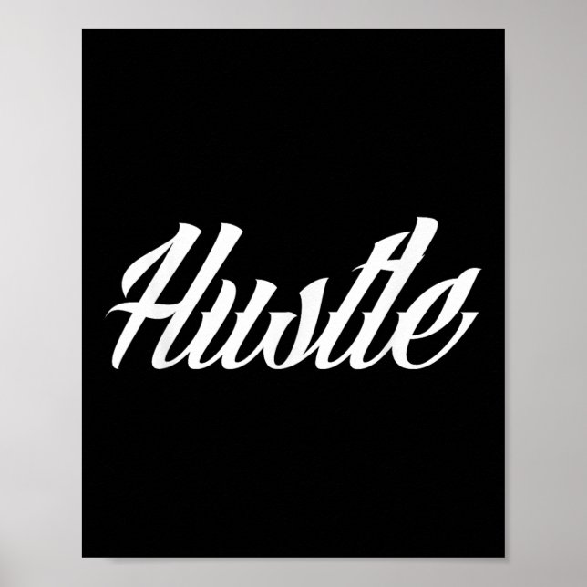 Póster Hustle Tattoo Style (Frente)