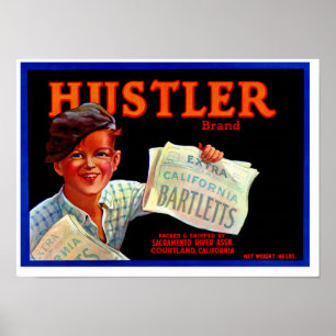 Póster Hustler Bartletts