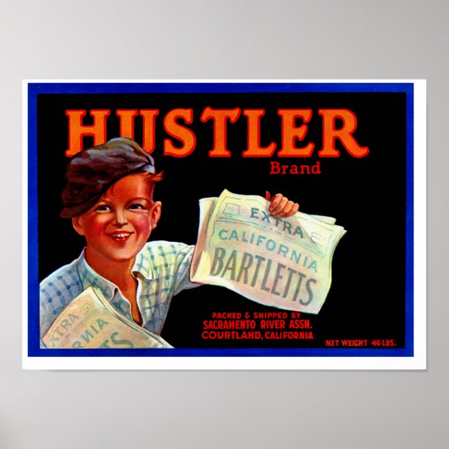 Póster Hustler Bartletts (Frente)