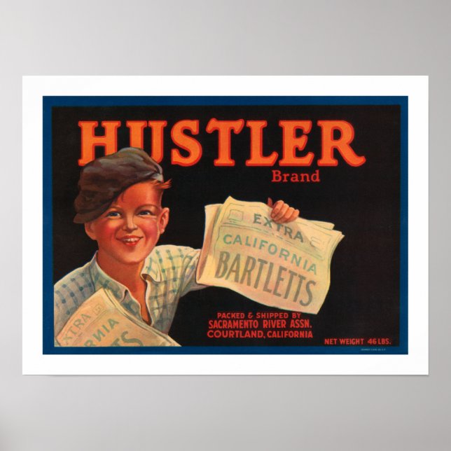 Póster Hustler Brand Barletts (Frente)
