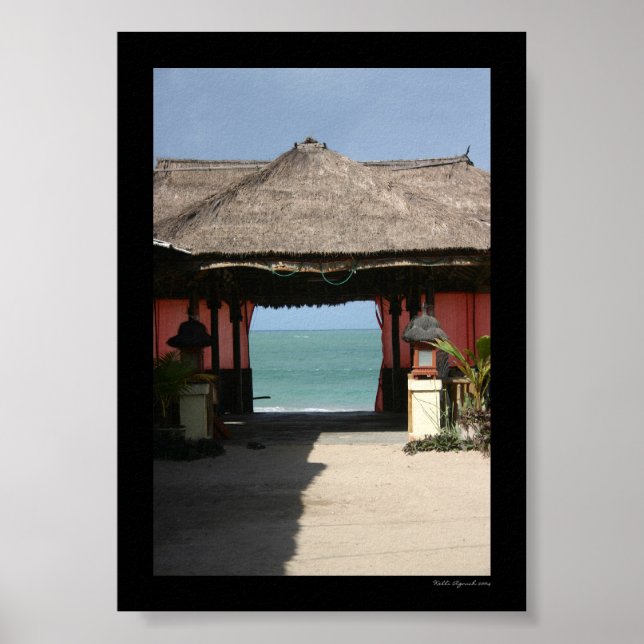 Póster Hut y Océano balineses (Frente)