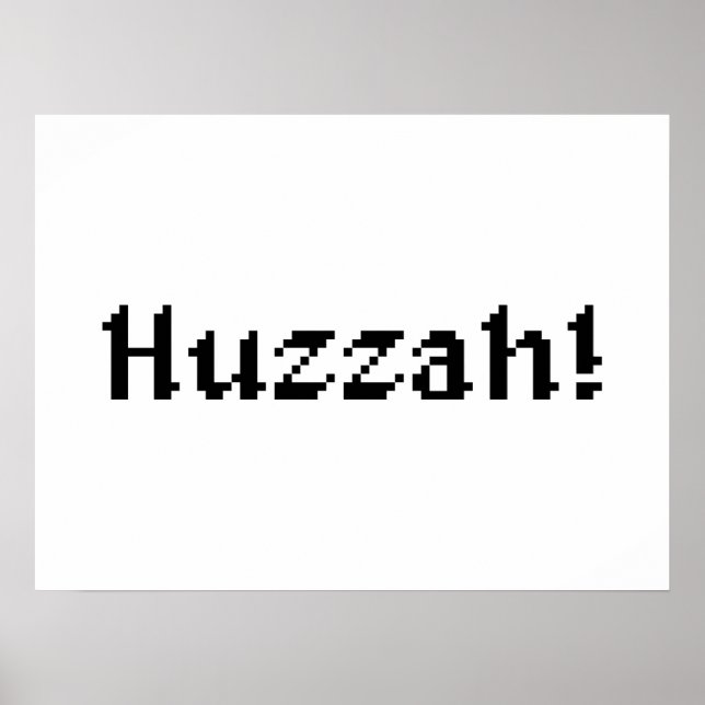 Póster ¡Huzzah de 8 bits! (Frente)