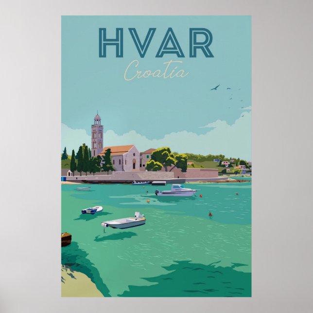 Póster Hvar, Croacia (Frente)