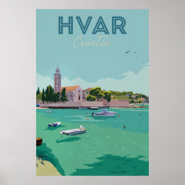 Póster Hvar, Croatia