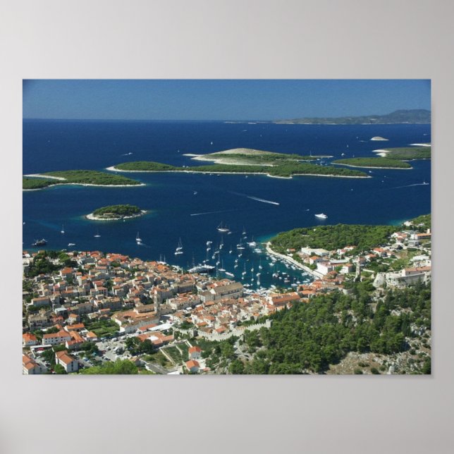 Póster Hvar Pakleni otoci Hrvatska (Frente)