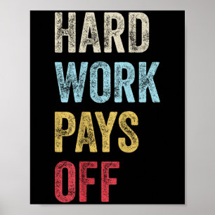 Póster Hwpo Gym Workout Motivation Cita de trabajo duro p