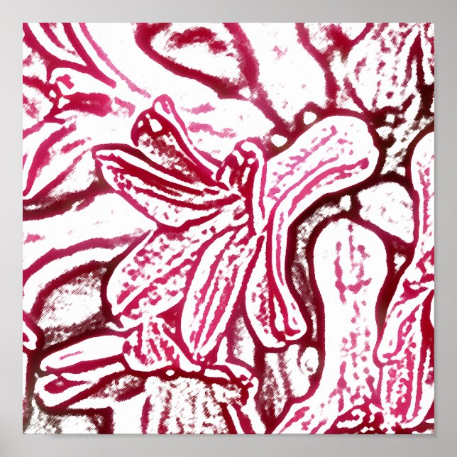 Póster Hyacinth Pink editado (Frente)