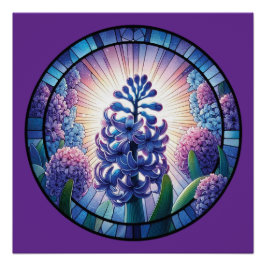 Póster Hyacinth Sained Glass Art