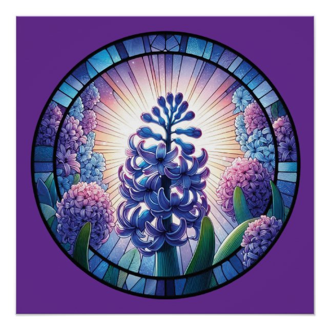 Póster Hyacinth Sained Glass Art (Anverso)