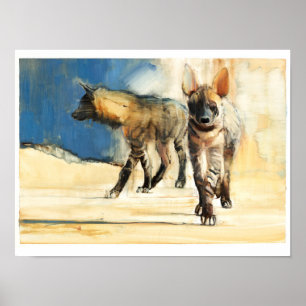 Póster Hyaenas rayado 2010