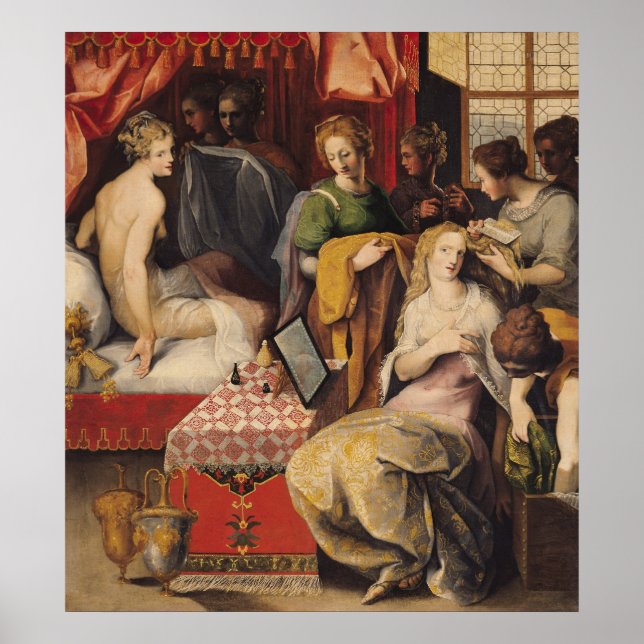 Póster Hyante y Climene en sus baños (Frente)