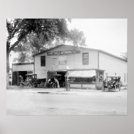 Póster Hyattsville Auto Company, 1920. Foto de cosecha de