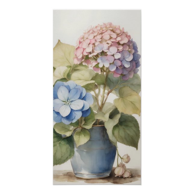 Póster Hydrangea (Anverso)