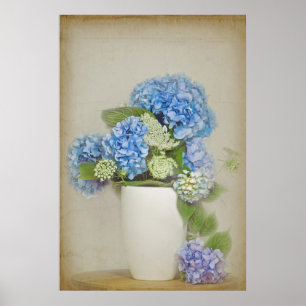 Póster Hydrangea Bouquet
