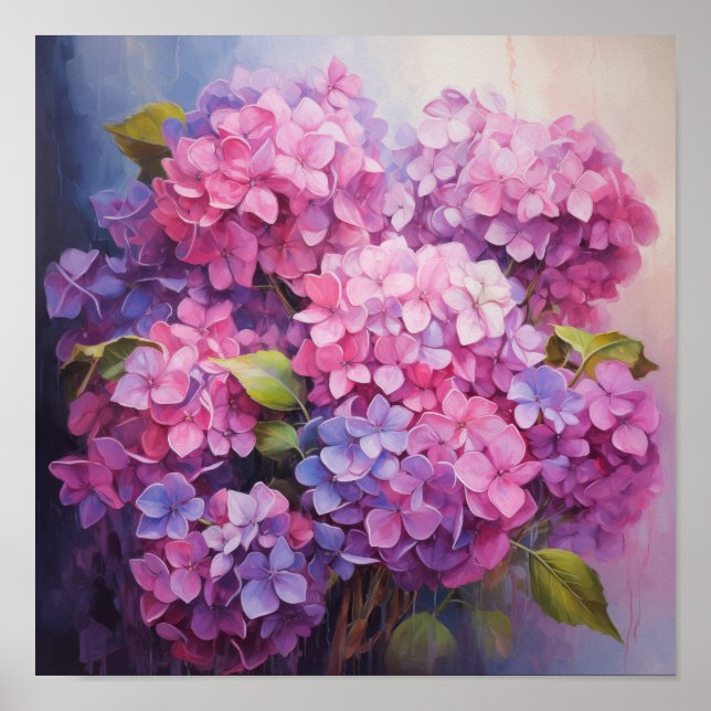 Póster Hydrangeas (Frente)